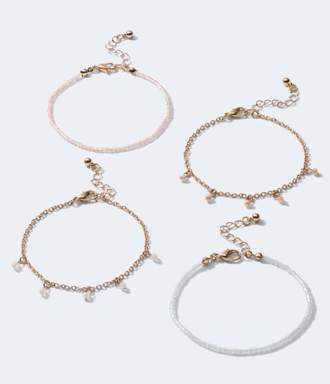 Bead & Stone Bracelet 4-Pack Bead & Stone Bracelet 4-Pack