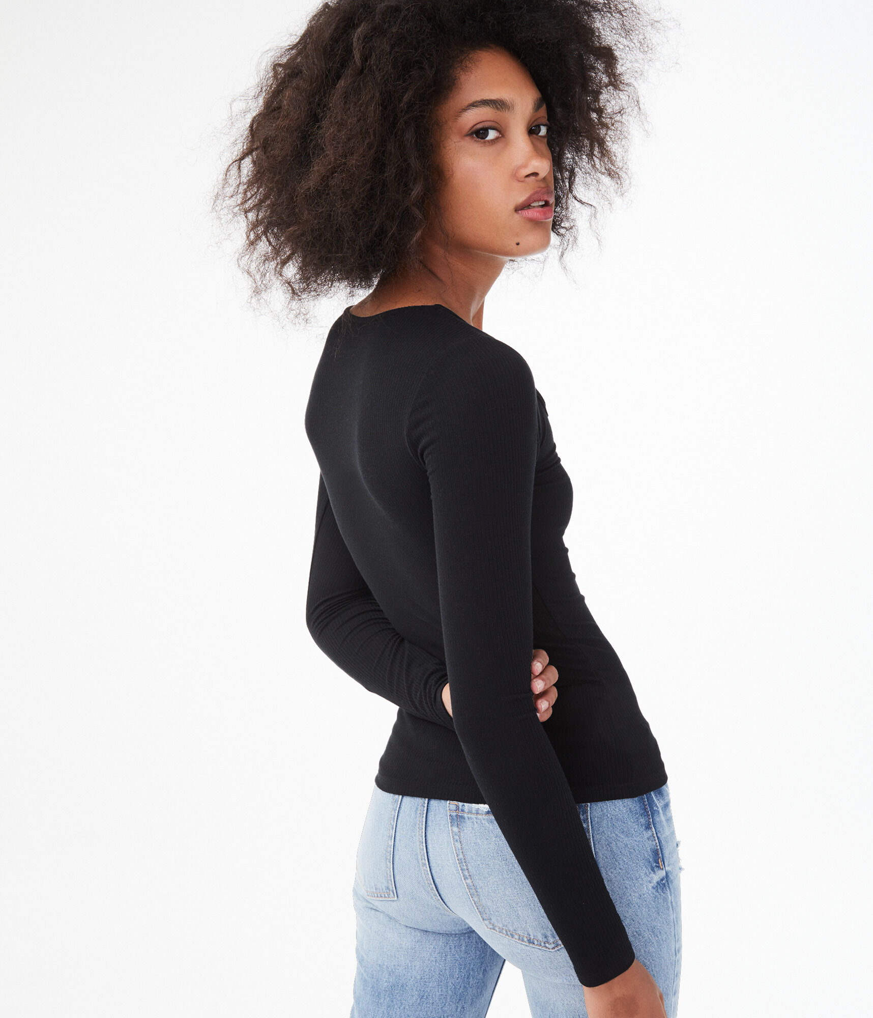 Long Sleeve Seriously Soft Cutout Bodycon Top