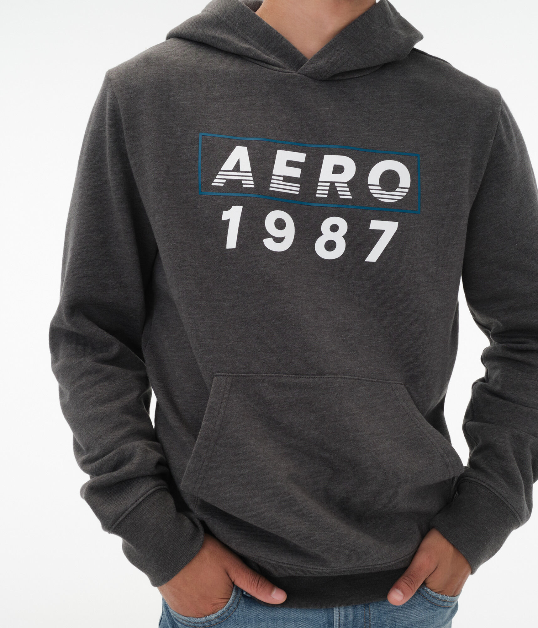 Aero 1987 Box Logo Pullover Hoodie