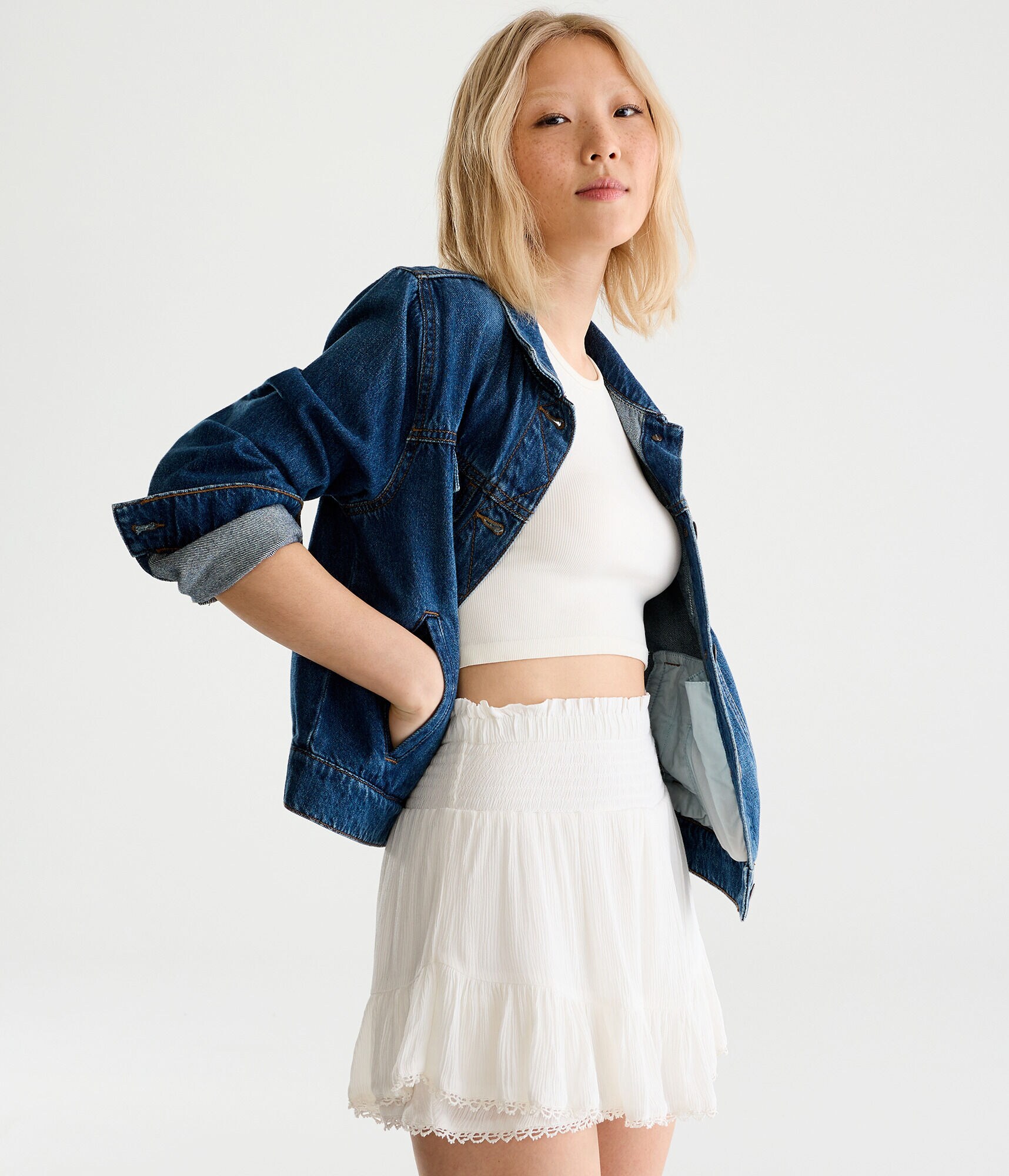 スカート Ameri CHEMICAL OVERDYE LACE SWEAT SKIRT AMERI CHEMICAL OVERDYE LACE SWEAT SKIRT スカート
