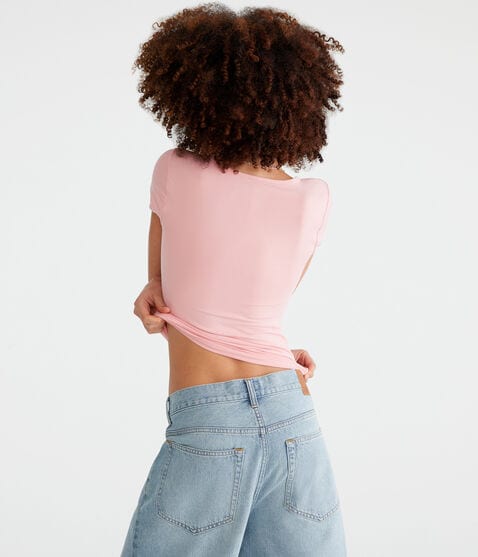 Buttery Soft Notch-Neck Tee Buttery Soft Notch-Neck Tee