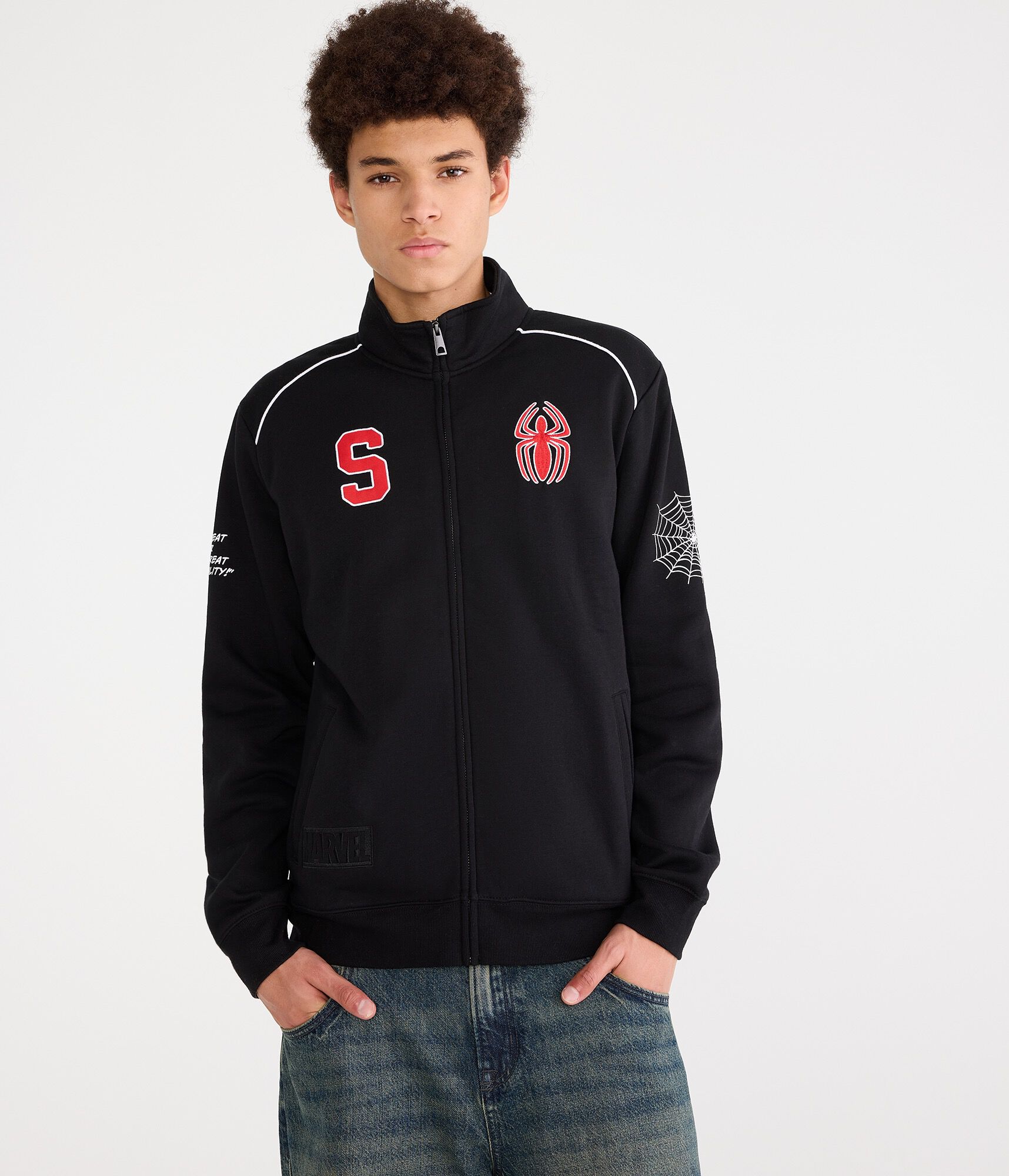 Marvel | A&eacute;ropostale Spider-Man Fleece Track Jacket