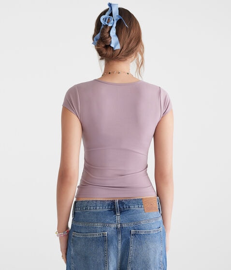 Buttery Soft Notch-Neck Tee Buttery Soft Notch-Neck Tee