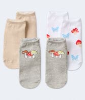 Mushroom Ankle Sock 3-Pack