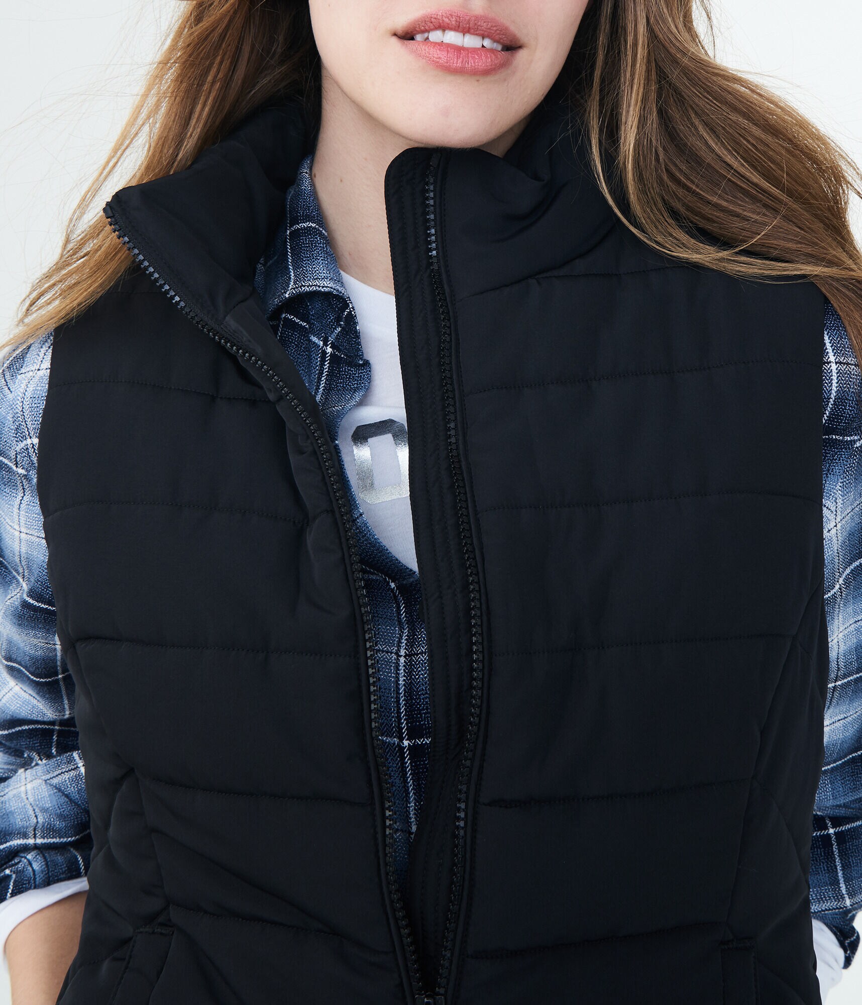 Solid Puffer Vest