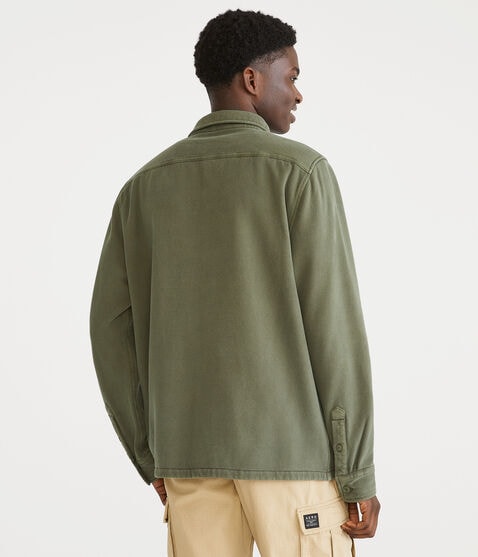 Long Sleeve Fleece Overshirt Long Sleeve Fleece Overshirt