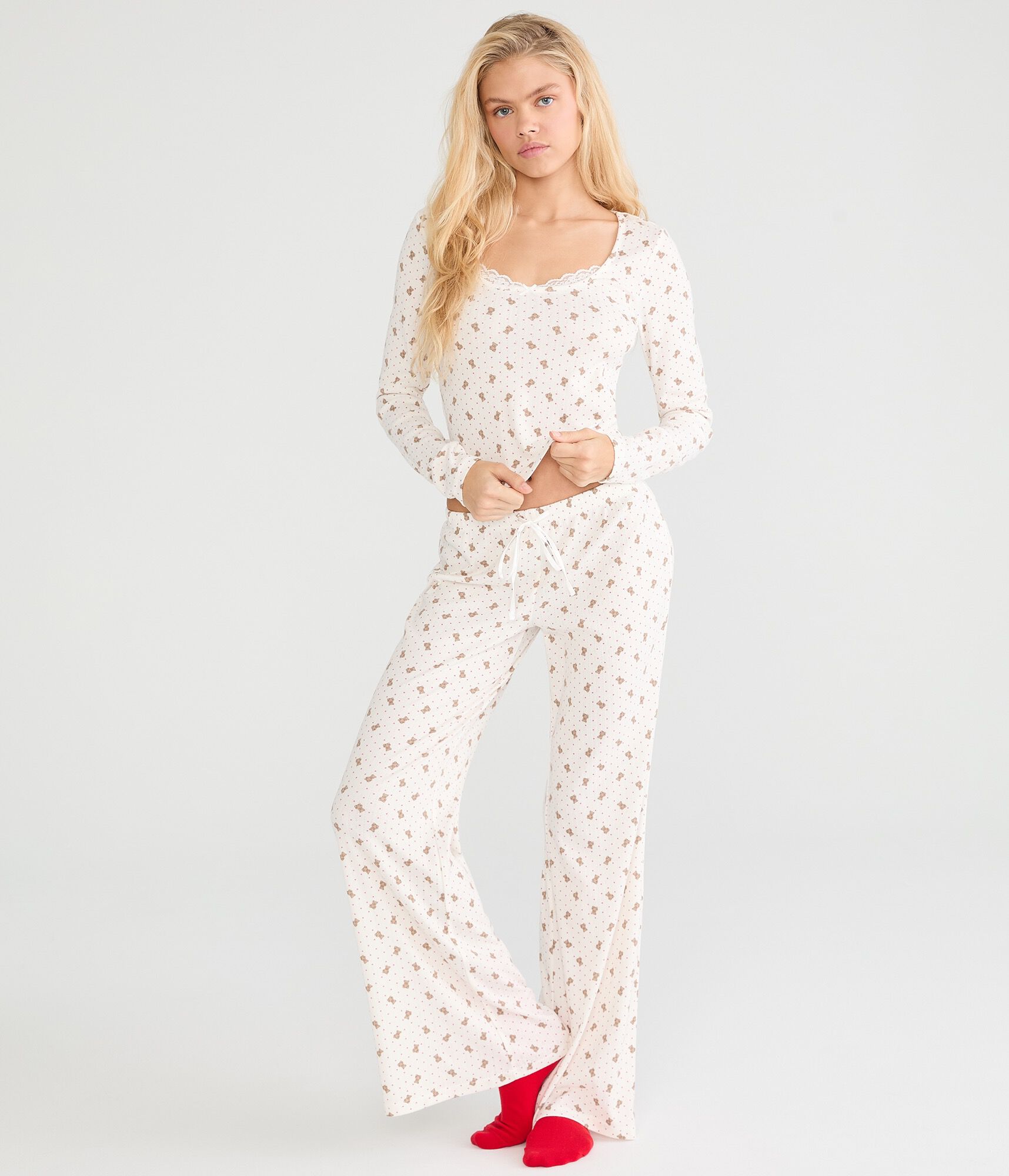 Teddy Bear Pointelle Sleep Pants