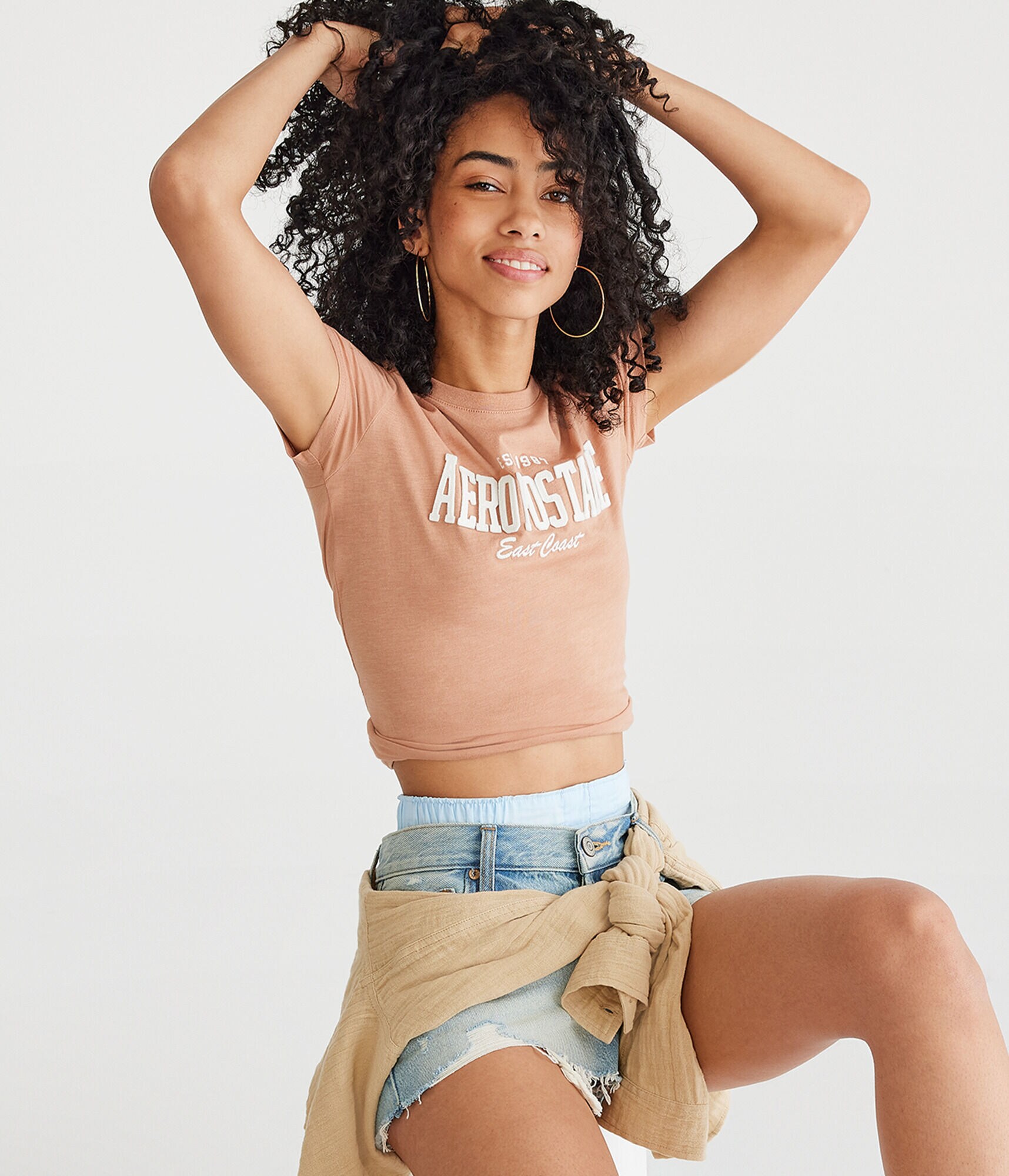 Aeropostale East Coast Appliqu&eacute; Graphic Tee