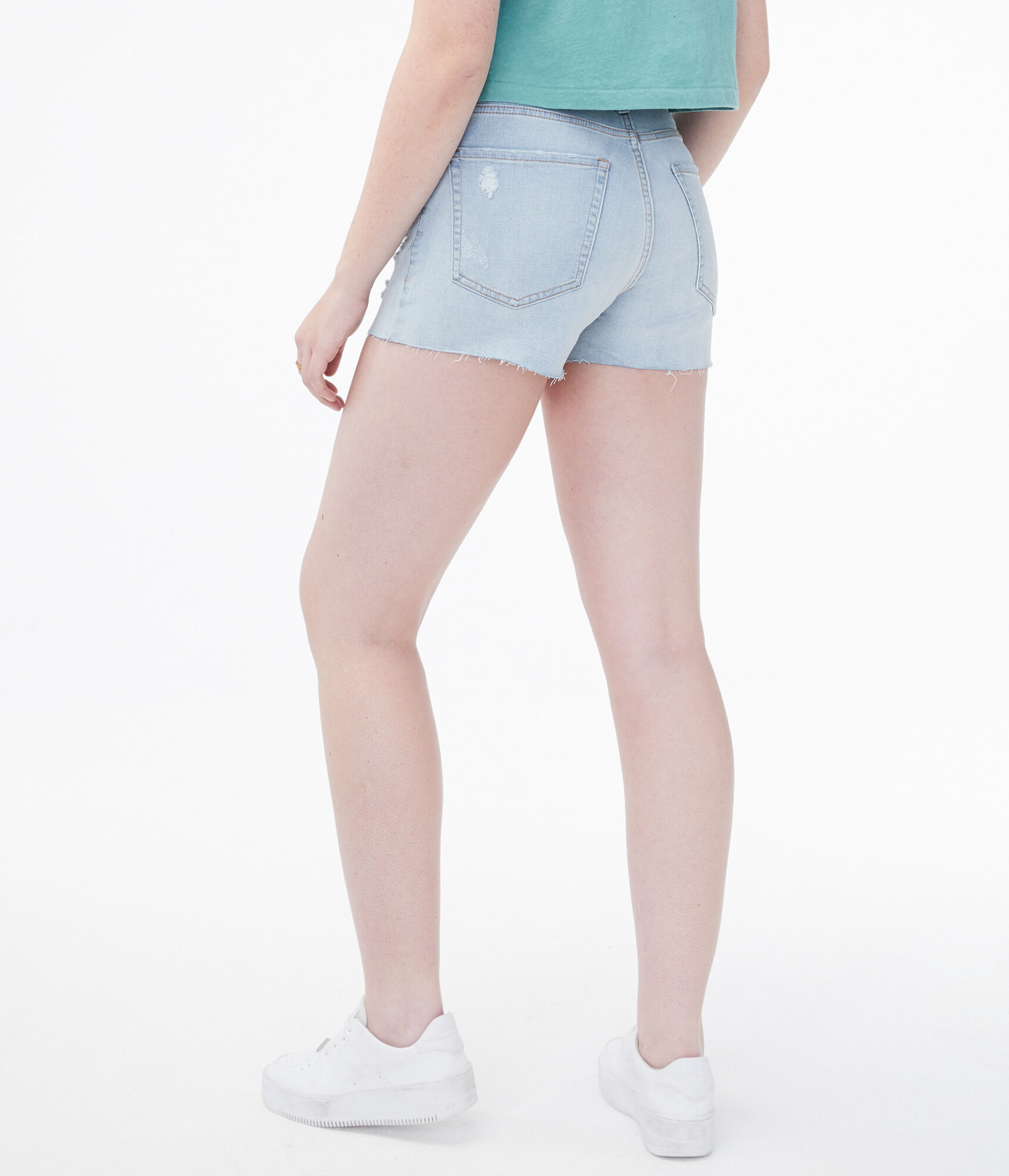 Premium Seriously Stretchy High-Rise Curvy Denim Midi Shorts