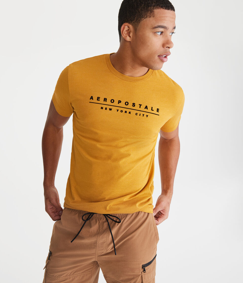 Aeropostale New York City Flocked Graphic Tee