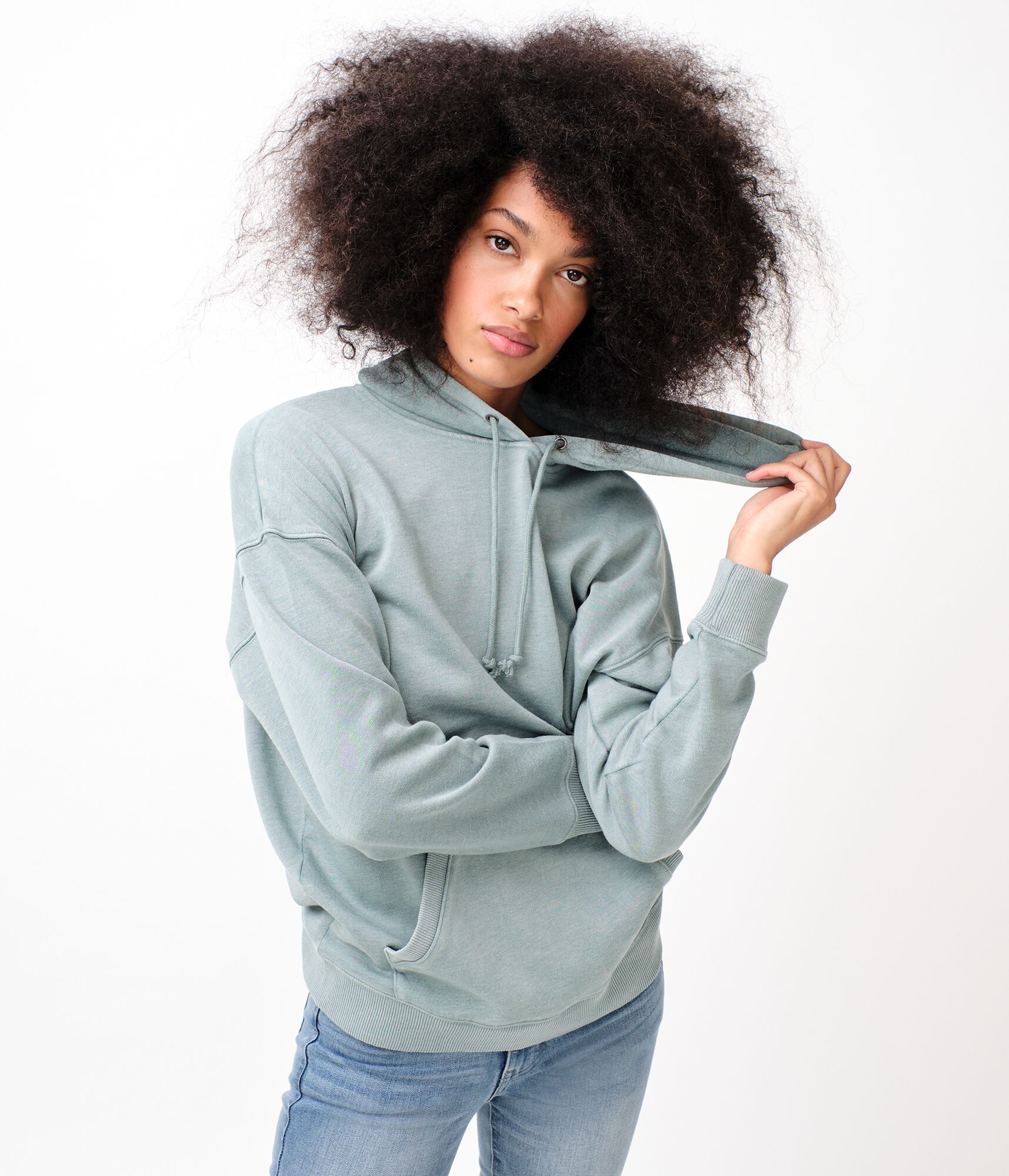 Washed Oversized Pullover Hoodie