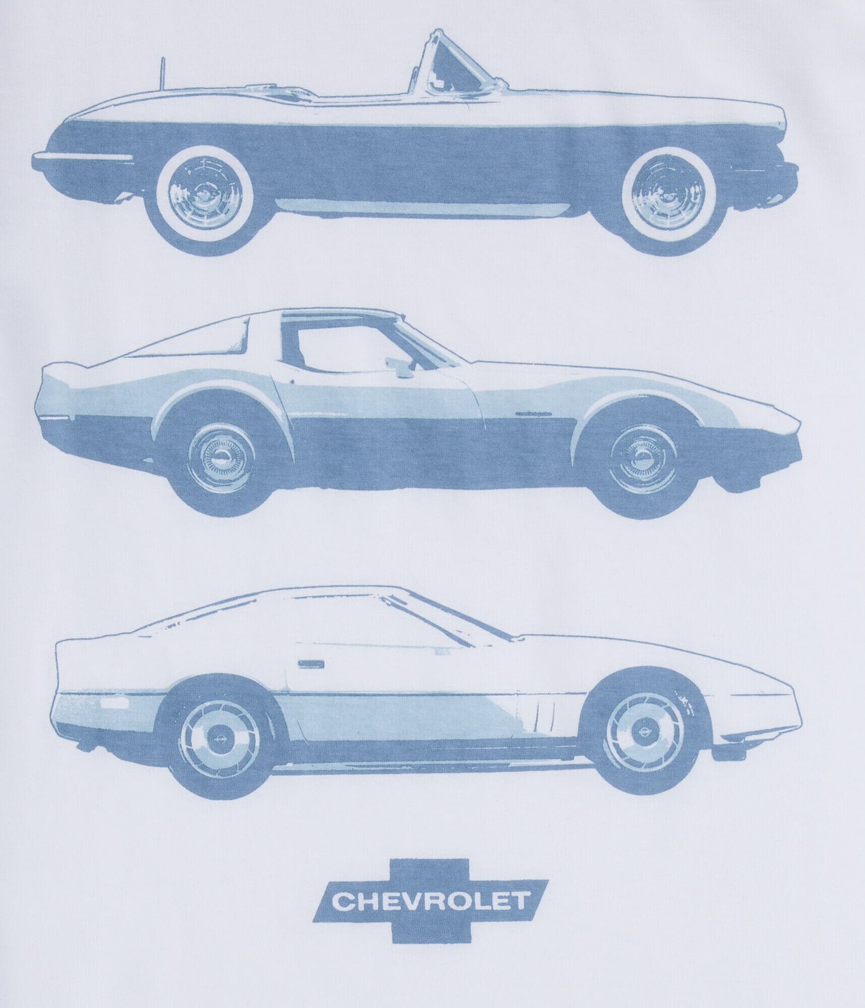 Chevy Corvettes Oversized Graphic Tee