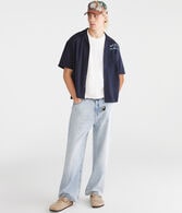 Short Sleeve Long Beach Auto Repair Boxy Camp Shirt