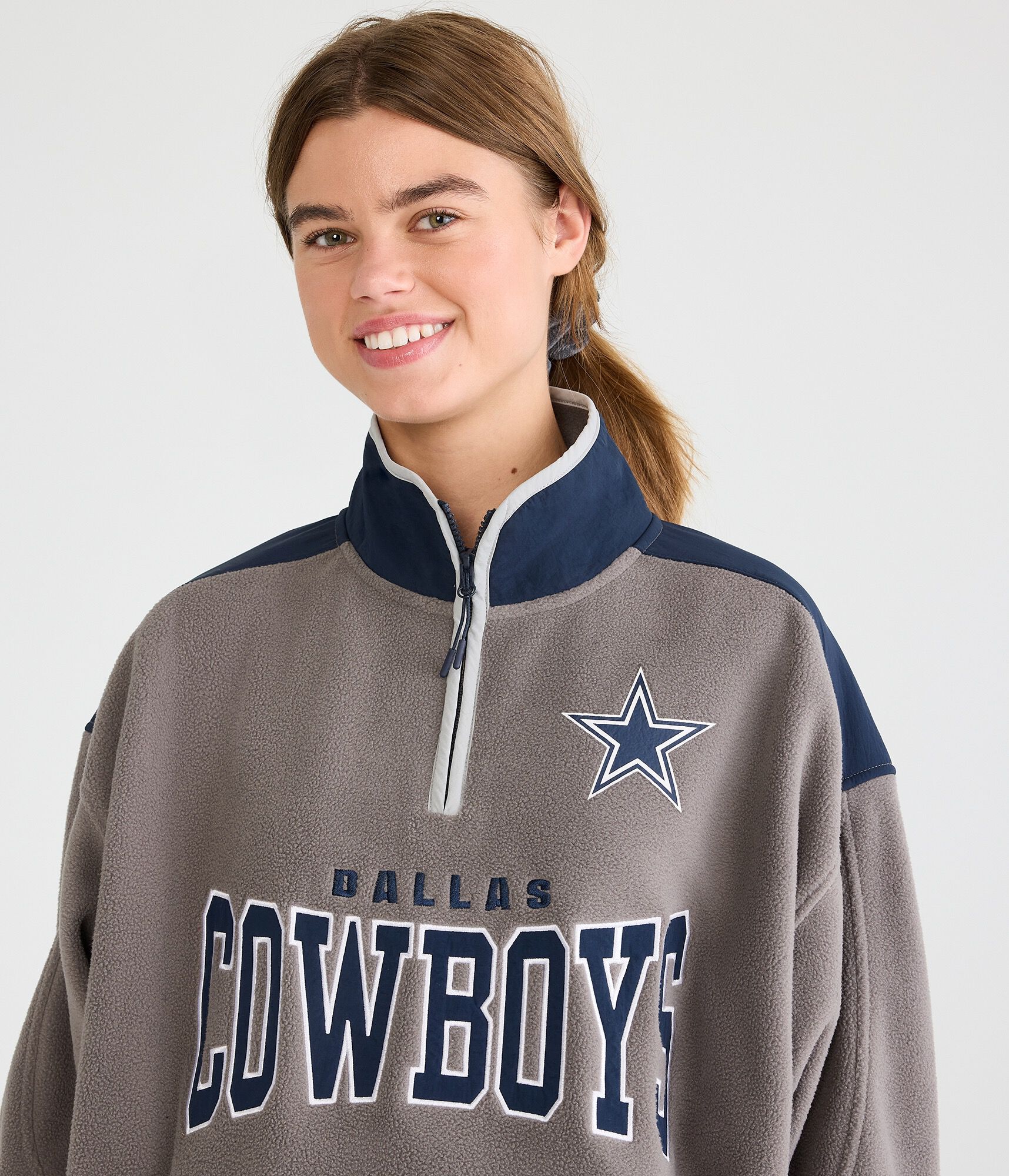 Dallas Cowboys Quarter-Zip Polyfleece Pullover