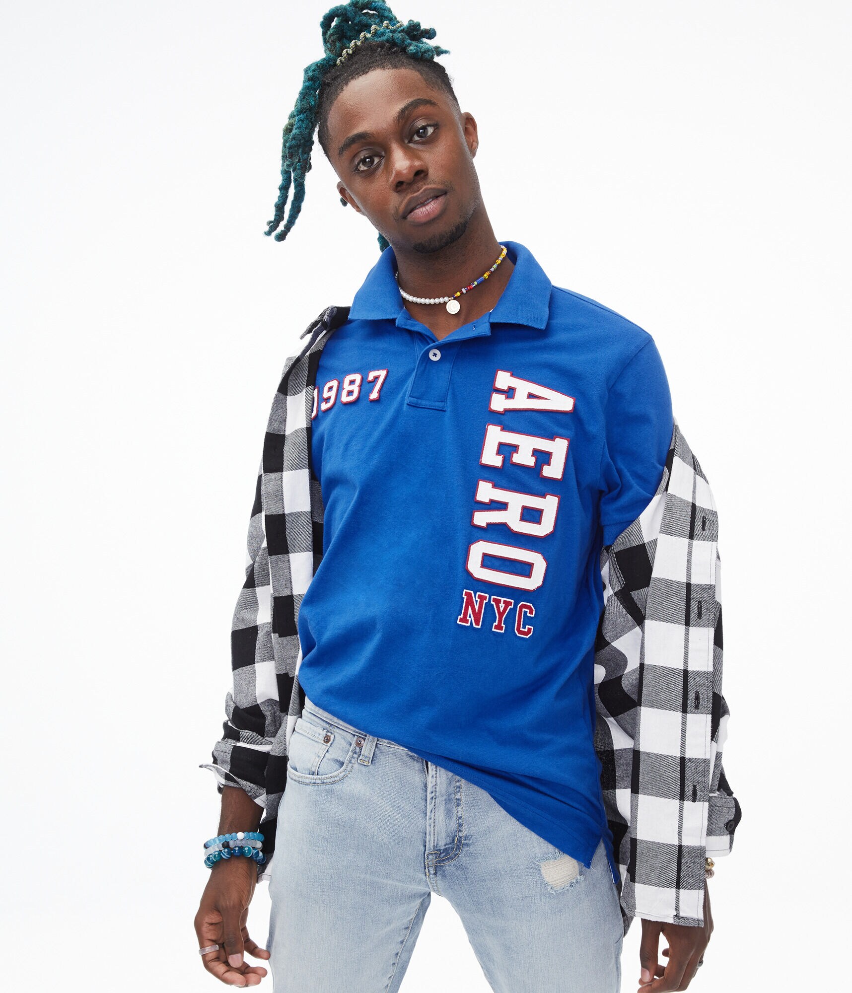 Vertical Aero Graphic Piqu&eacute; Polo