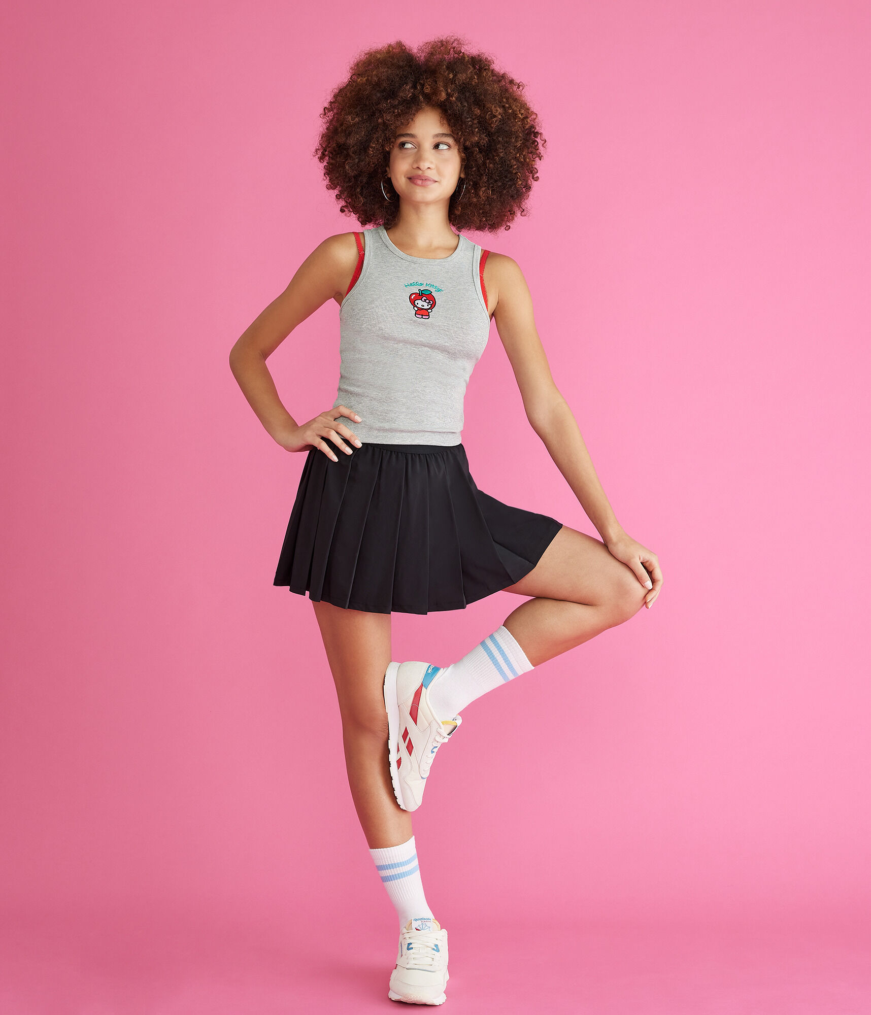 Hello Kitty Apple Cropped High-Neck Tank