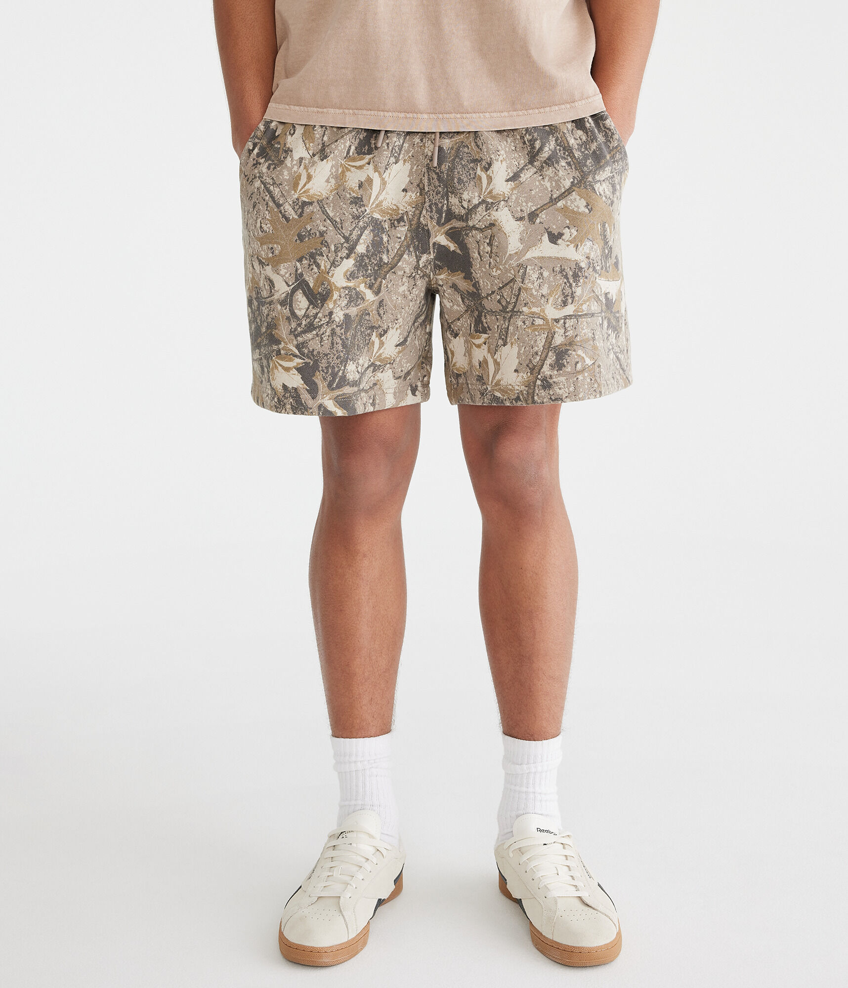 Forest Camo Fleece Shorts 5.5"