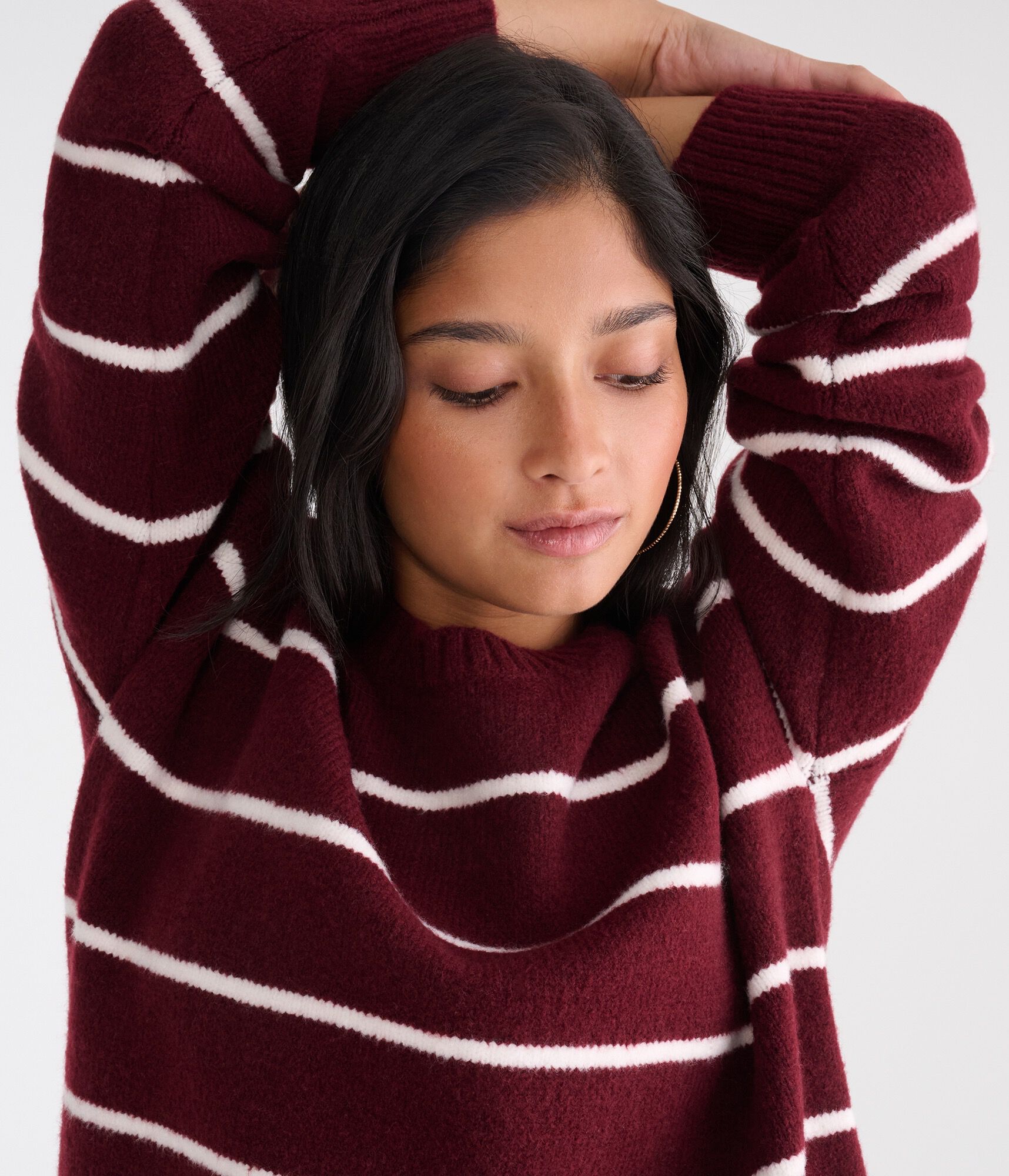 Small Stripe Crew Sweater