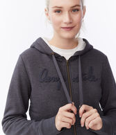 Aeropostale Logo Faux Fur-Lined Full-Zip Hoodie***
