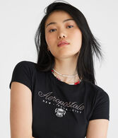 Aeropostale Script Crest Graphic Tee