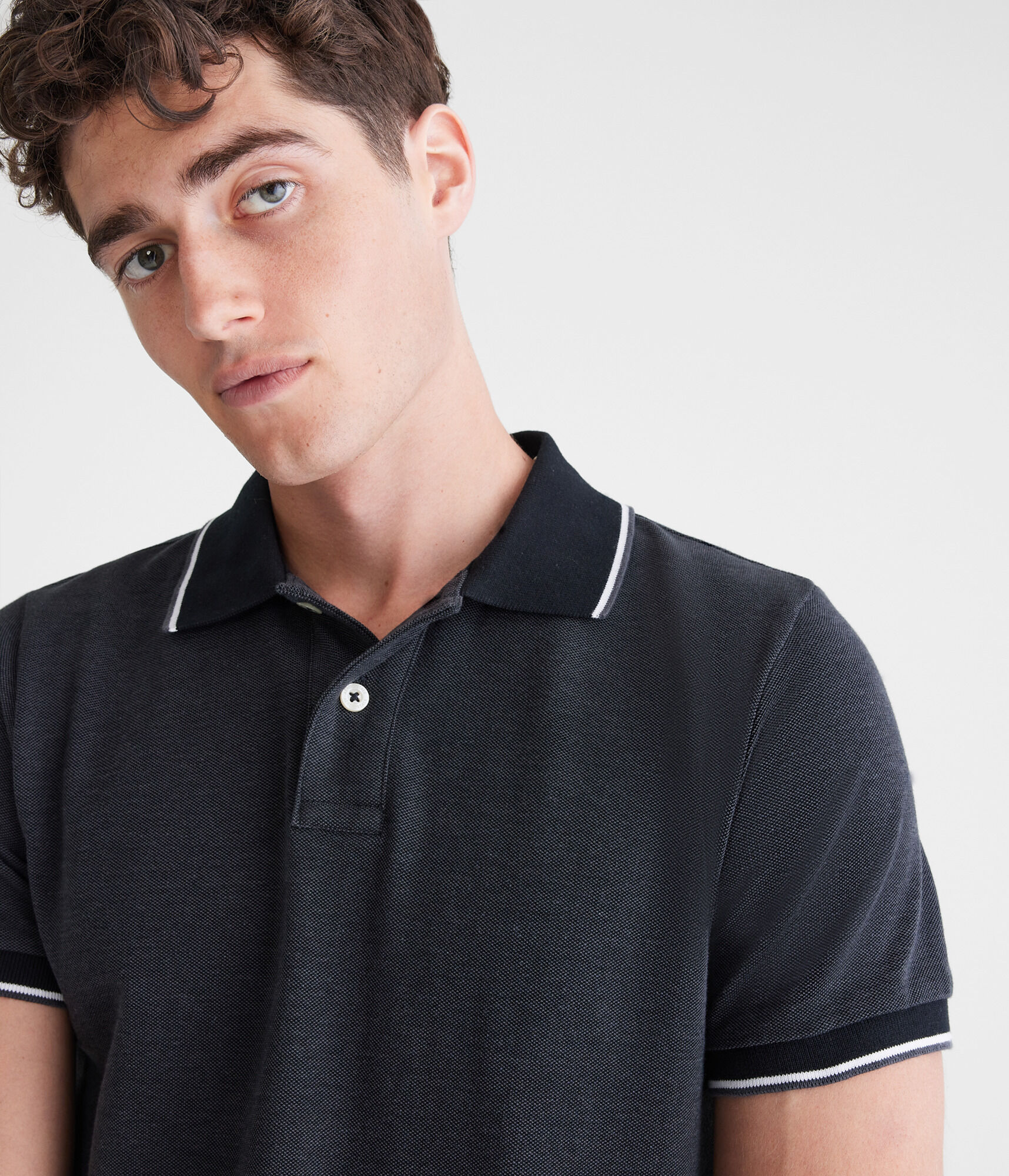 Contrast Tipped Piqué Polo