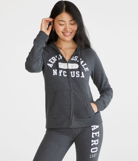 Aeropostale NYC USA Full-Zip Hoodie