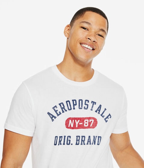 Aeropostale NY-87 Logo Graphic Tee Aeropostale NY-87 Logo Graphic Tee