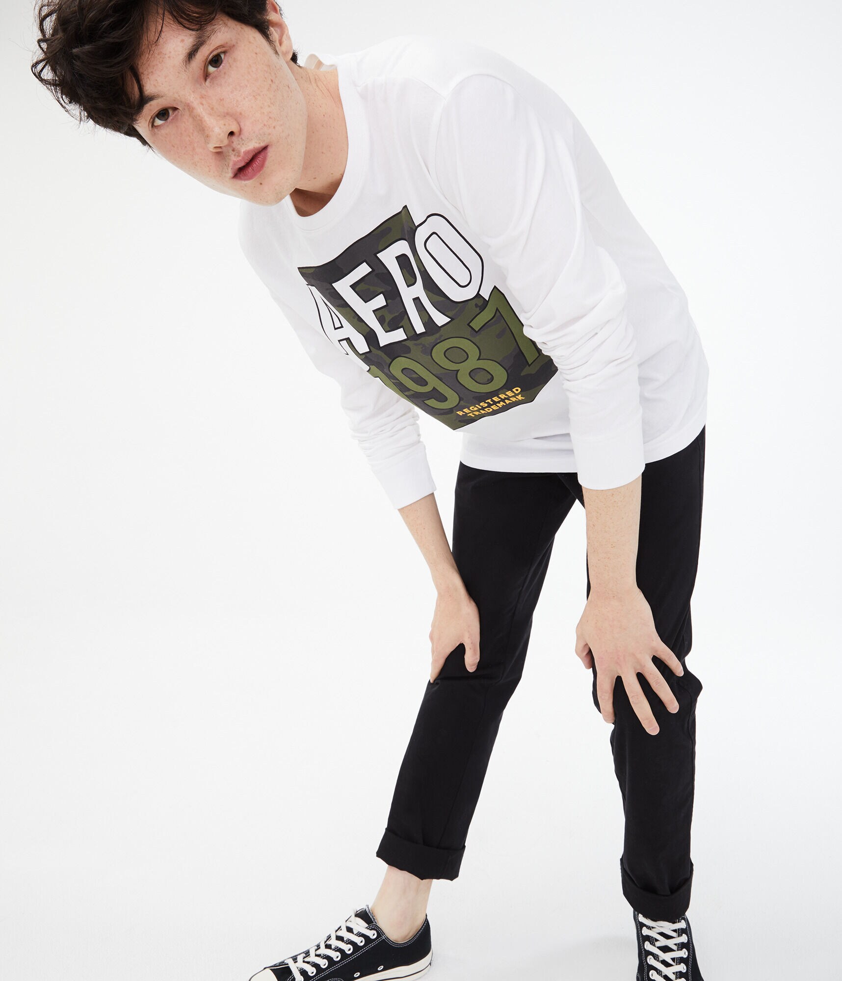 Long Sleeve Aero Camo Trademark Graphic Tee