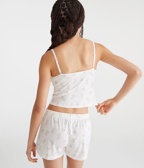 Printed Henley Sleep Tank Printed Henley Sleep Tank