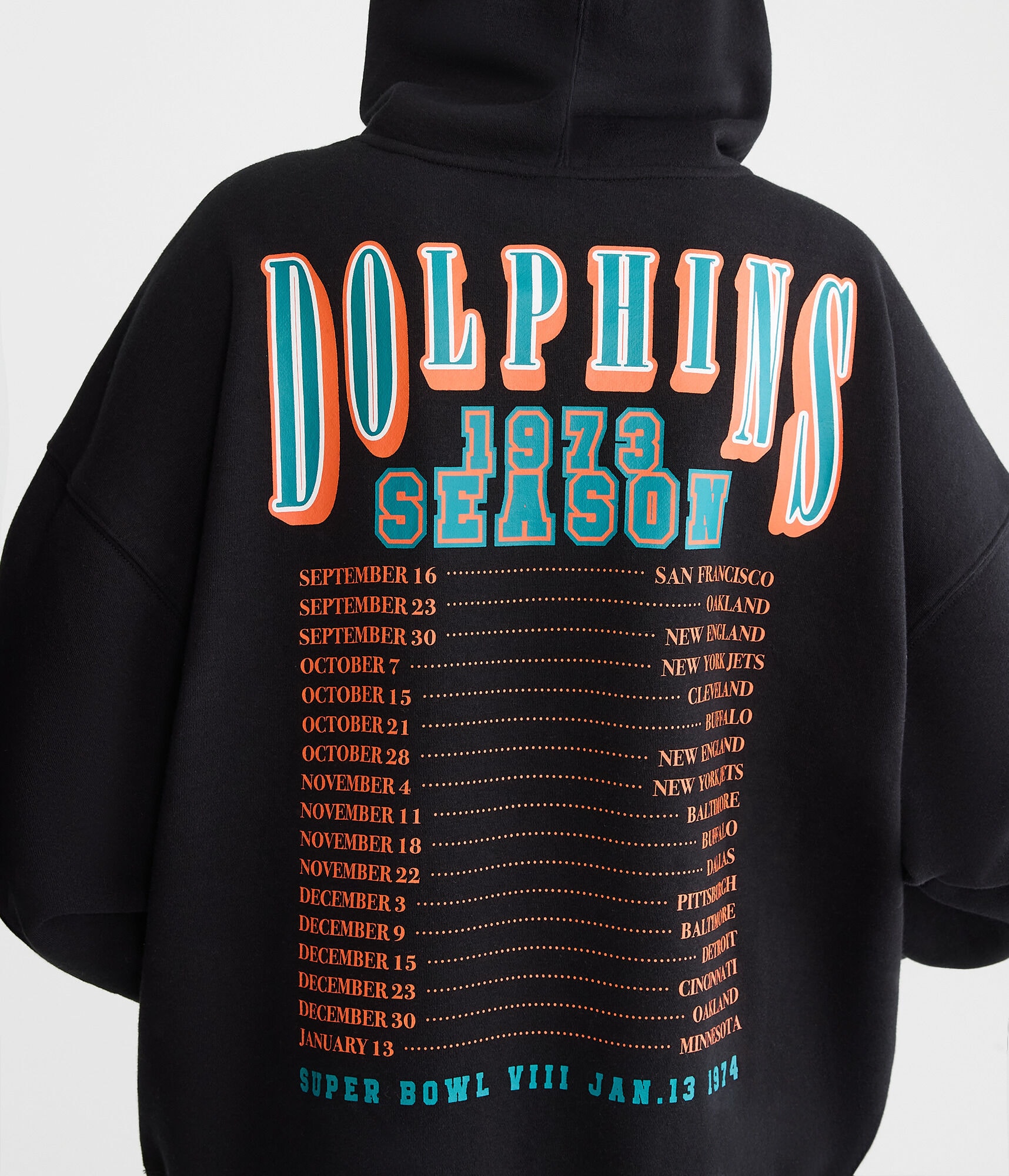 Miami Dolphins 1973 Season Pullover Hoodie