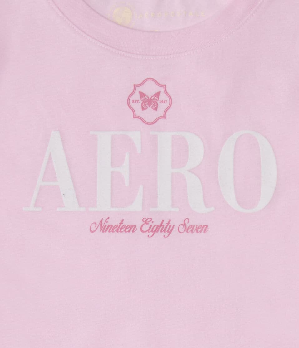 Aero Butterfly Flocked Graphic Tee