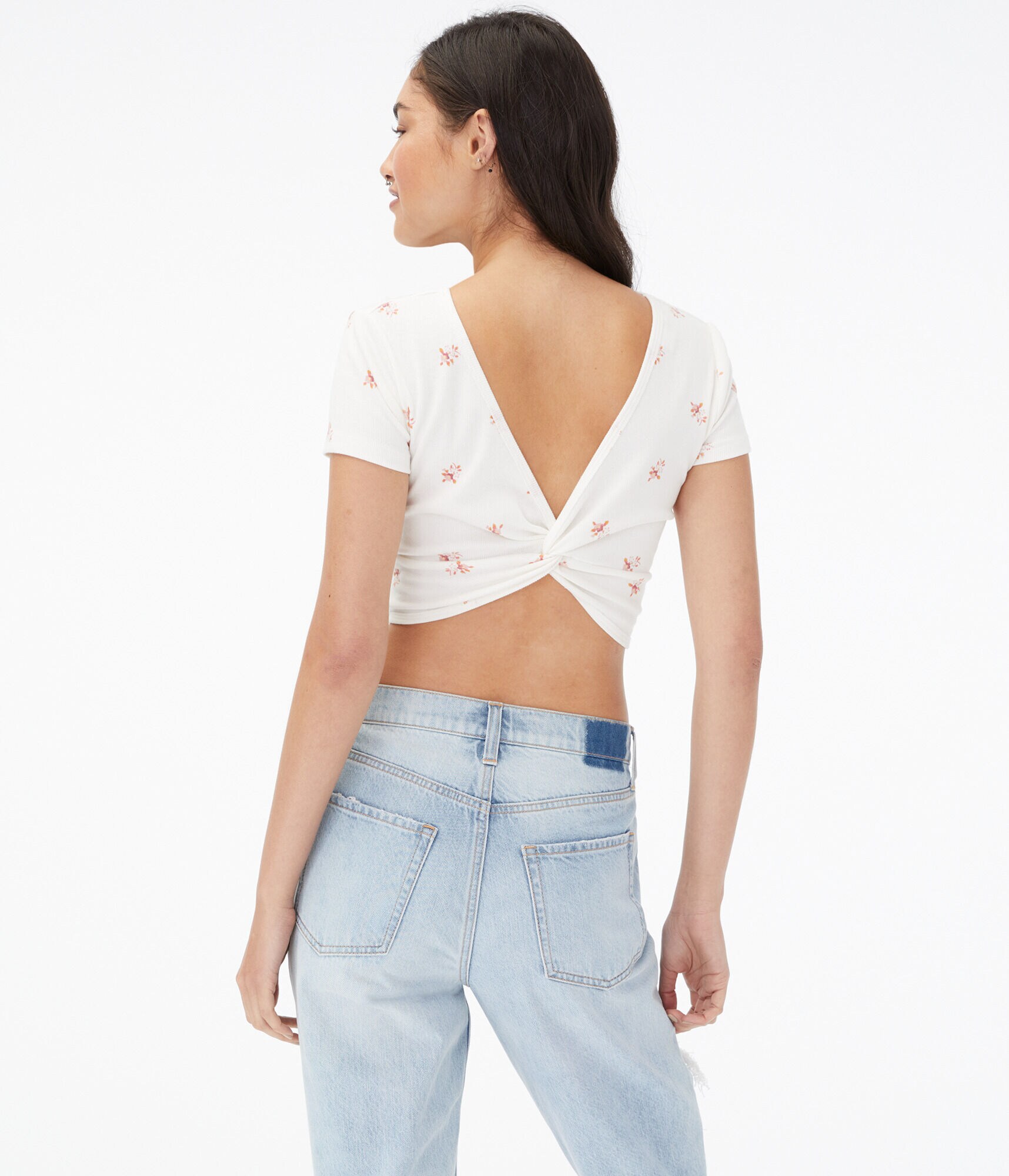 Floral Twist 2-Way Crop Top