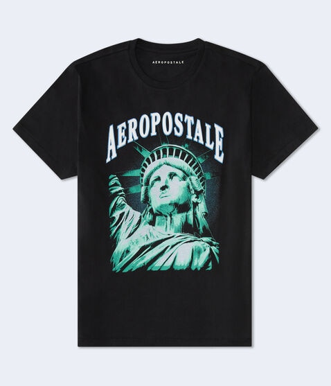 Aeropostale Statue Of Liberty Appliqué Graphic Tee Aeropostale Statue Of Liberty Appliqué Graphic Tee