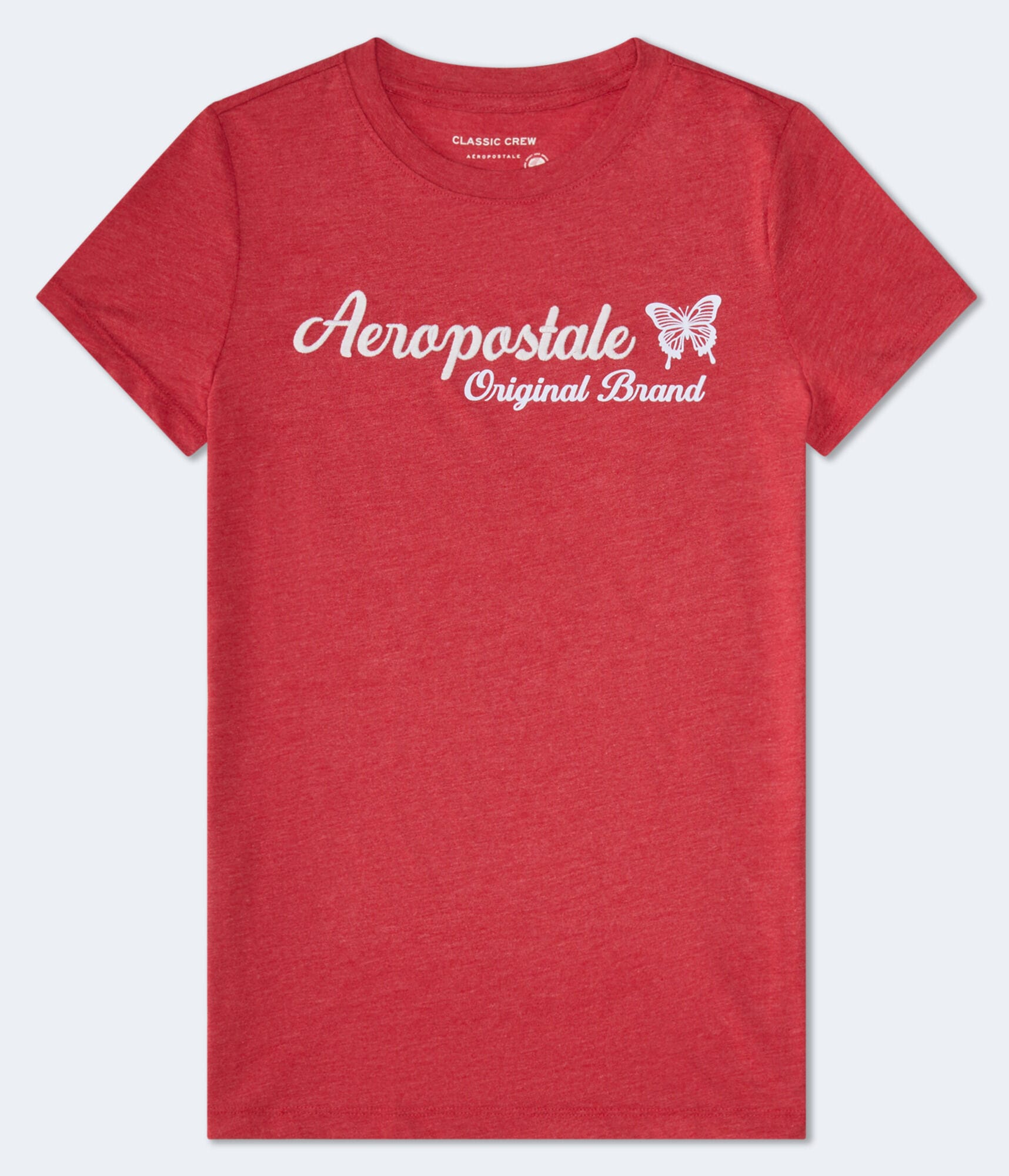 Aeropostale Butterfly Flocked Graphic Tee