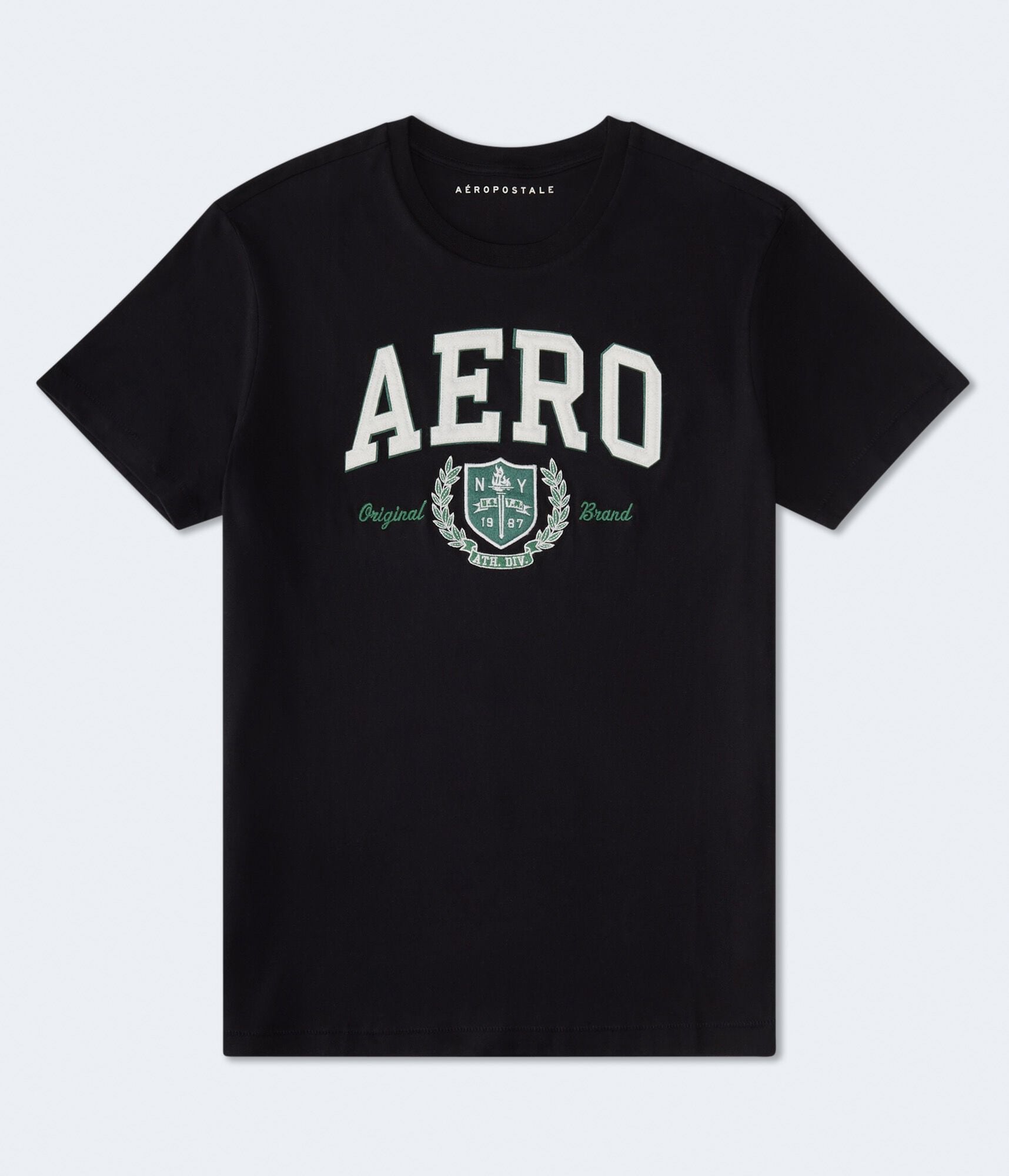 Aero Athletic Crest Appliqu&eacute; Graphic Tee