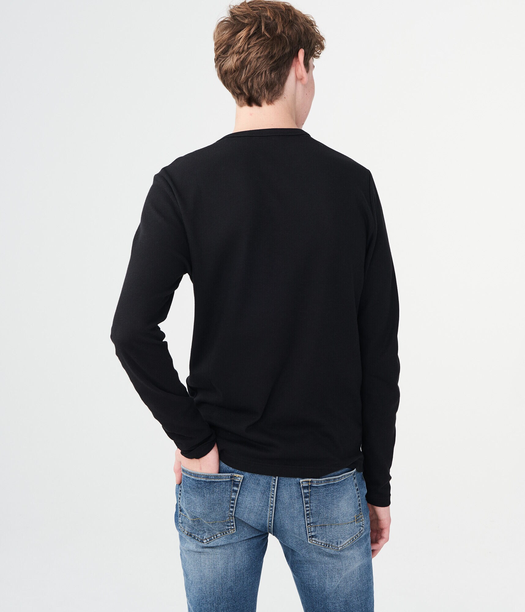Long Sleeve Solid Thermal Crew Tee