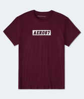 Aero87 Box Logo Appliqué Graphic Tee