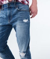 Flex Effects Super Skinny Medium Wash Destroyed Jean