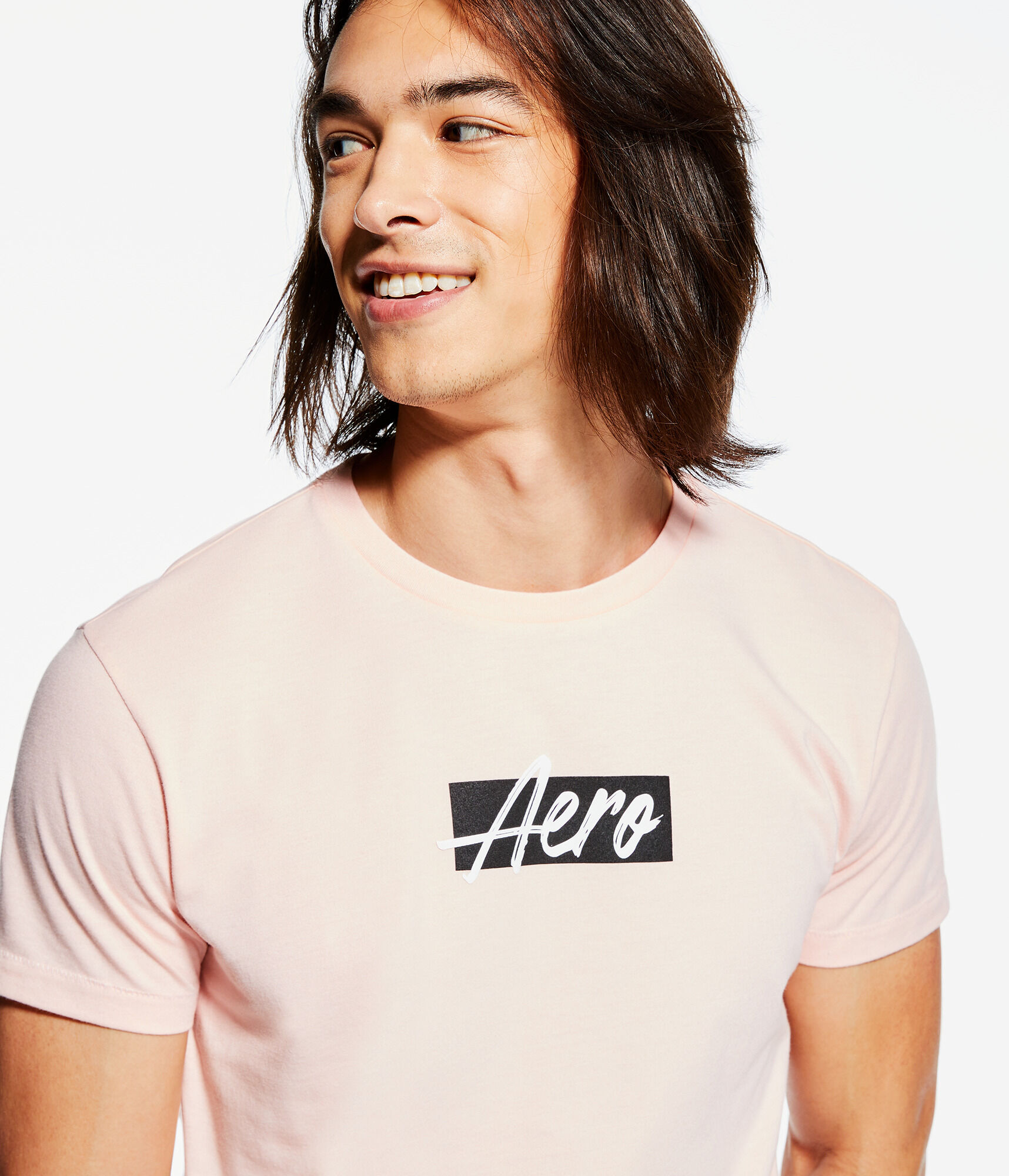 Aero Script Box Logo Graphic Tee