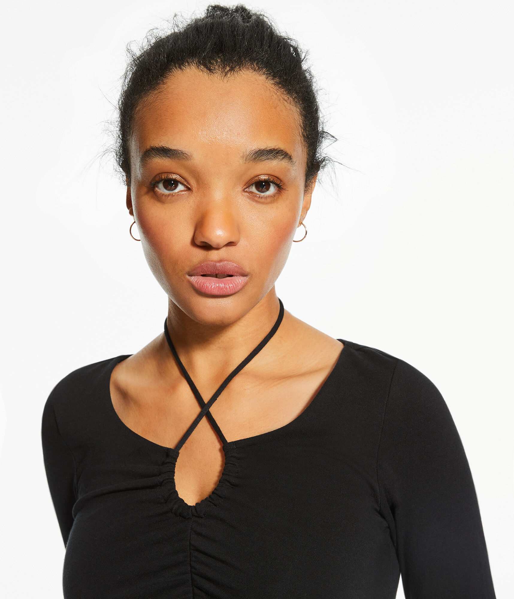 Long Sleeve Convertible Cropped Tiny Top