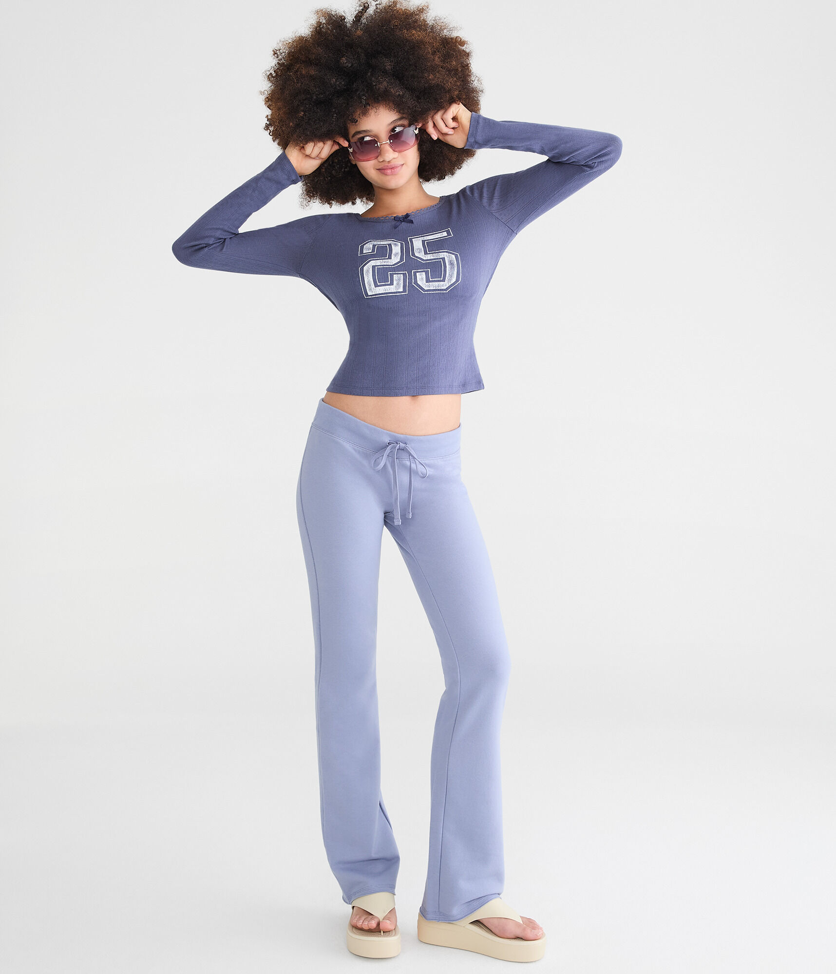 Cloud Soft Solid Fit &amp; Flare Sweatpants