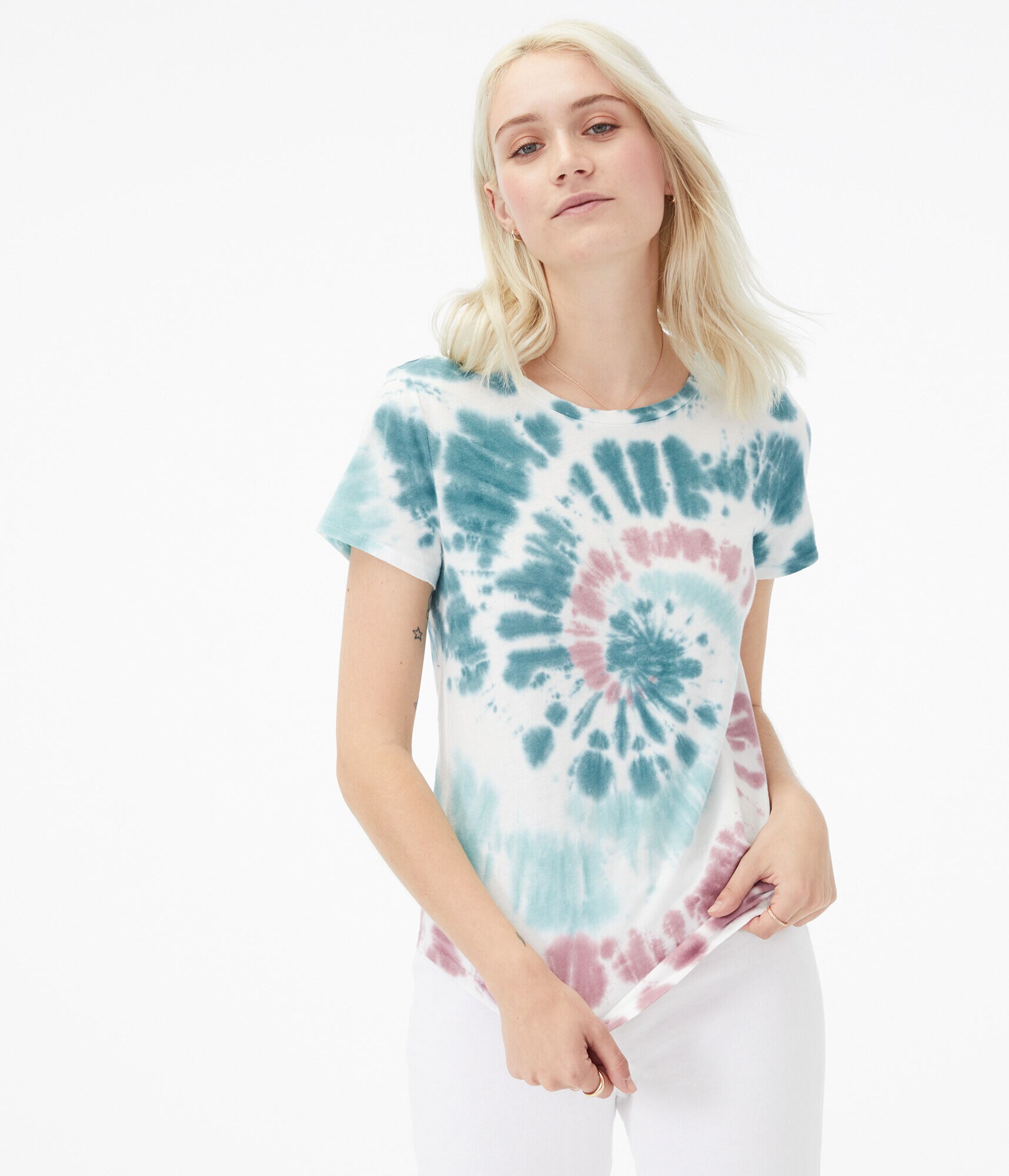 Seriously Soft Tie-Dye Swirl Crew Tee