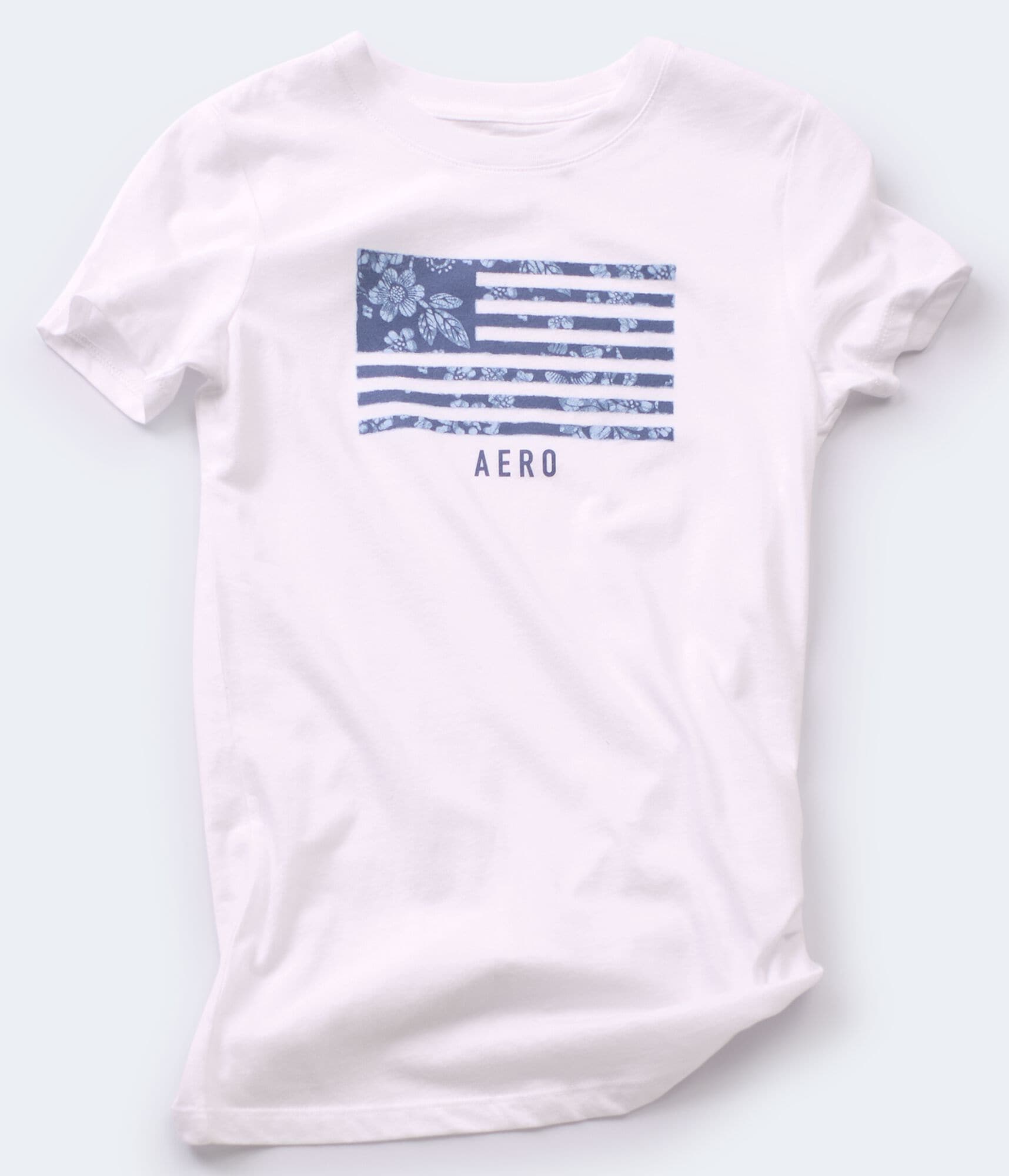 Floral American Flag Graphic Tee