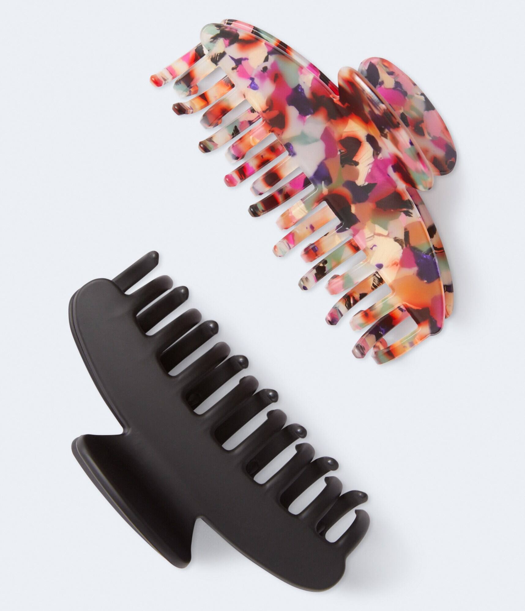 Matte &amp; Marbled Claw Hair Clip 2-Pack