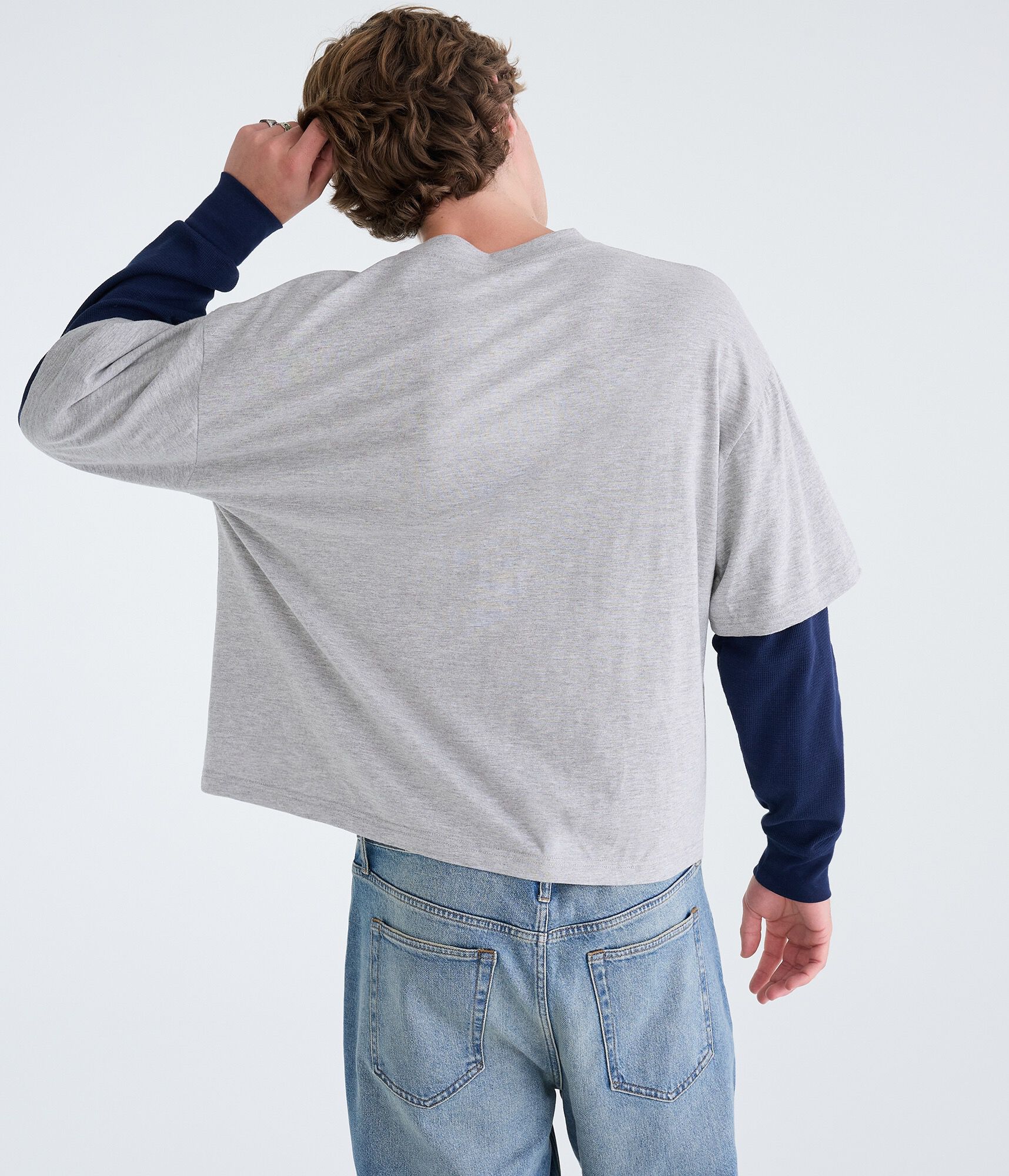 Marvel | A&eacute;ropostale Long Sleeve Spider-Man Comic Boxy 2Fer Tee