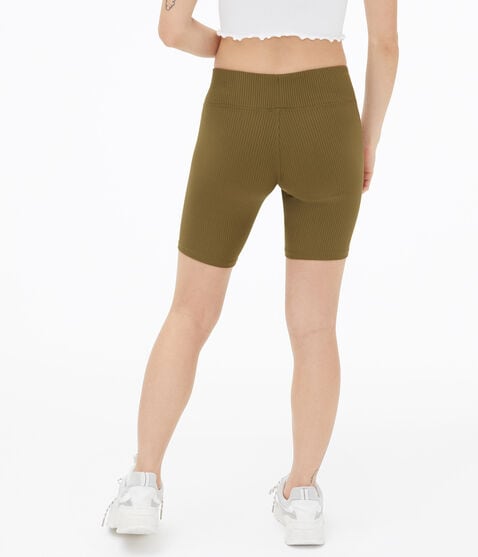Ribbed High-Rise Bike Shorts Ribbed High-Rise Bike Shorts