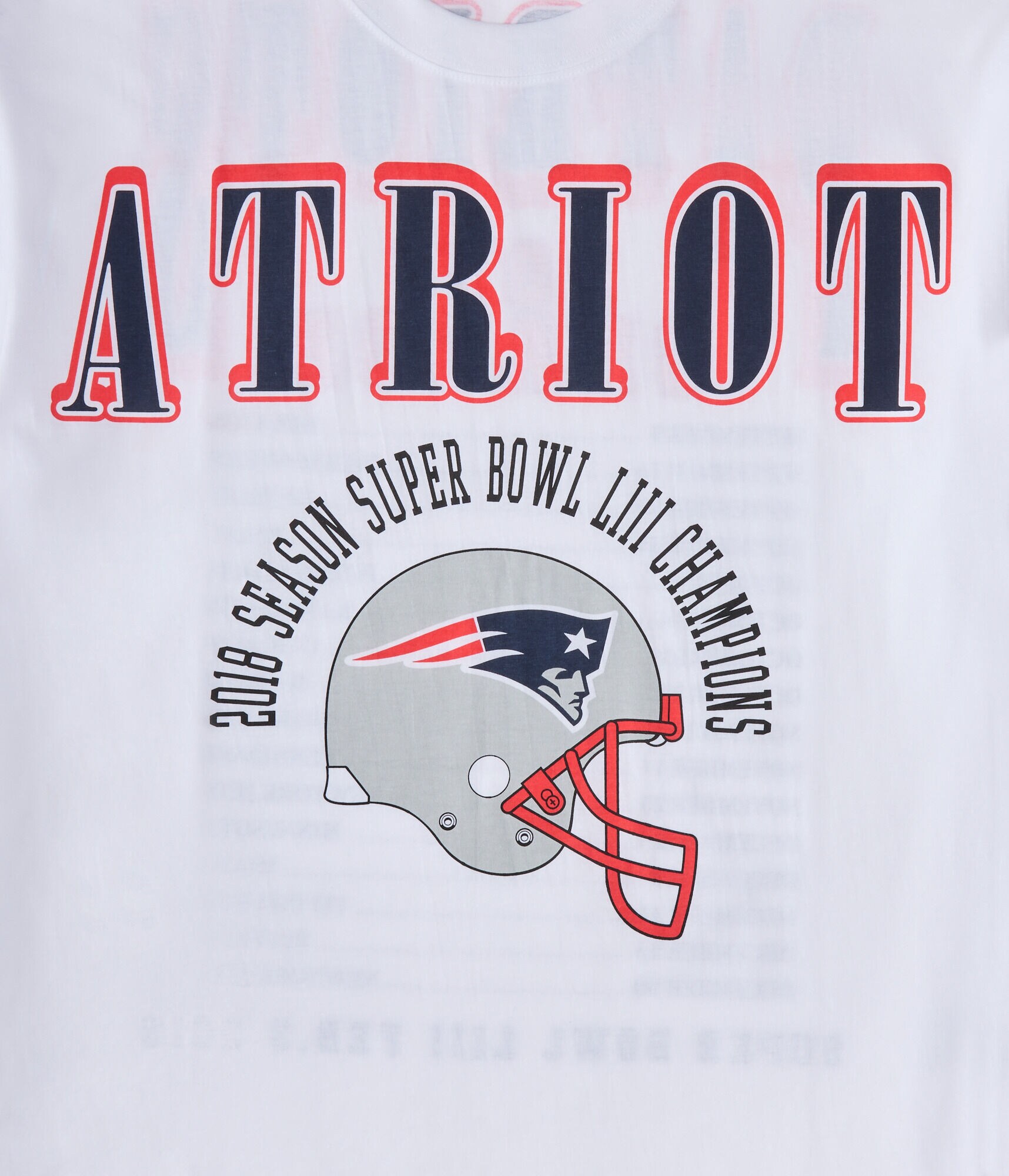 New England Patriots Super Bowl Boxy Graphic Tee