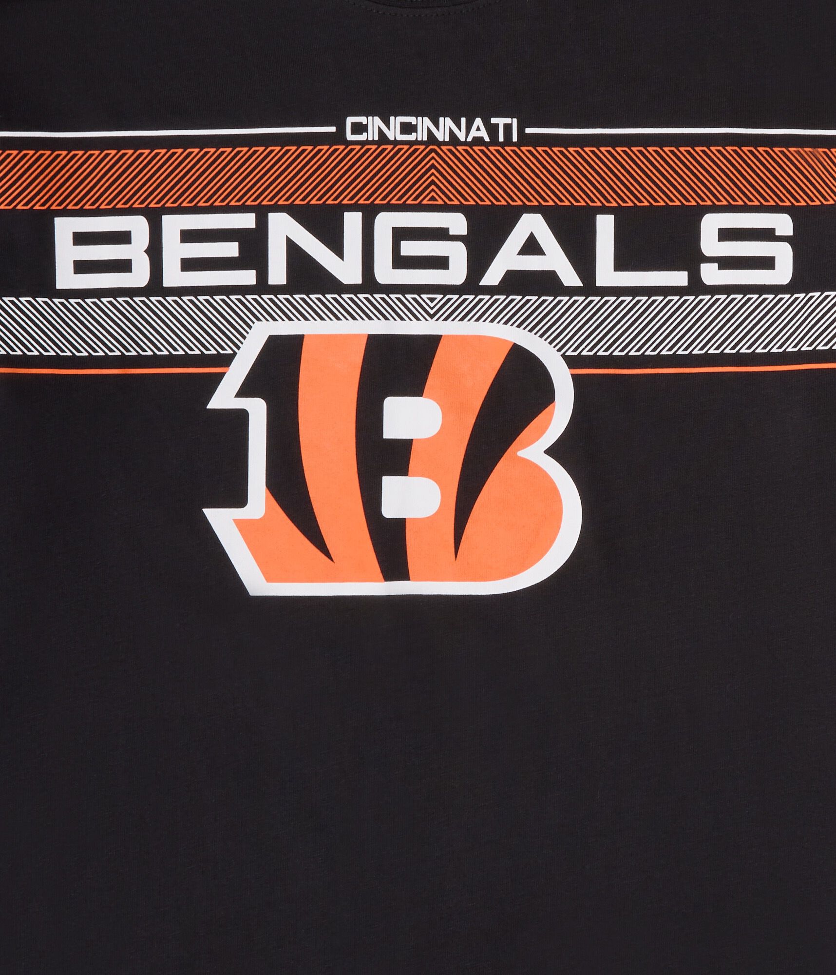 Cincinnati Bengals Chest Stripe Relaxed Graphic Tee