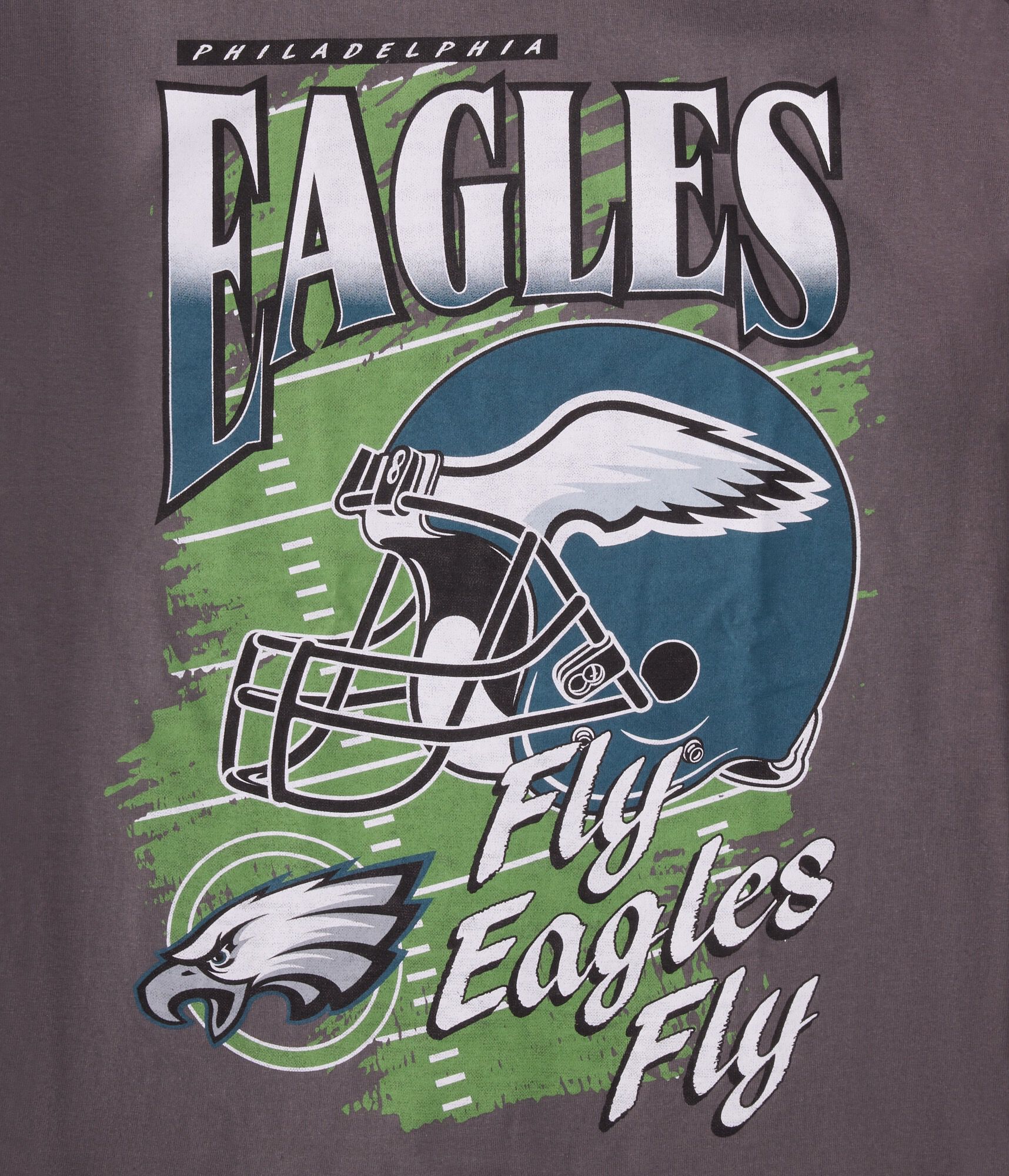 Philadelphia Eagles Helmet Relaxed Graphic Tee