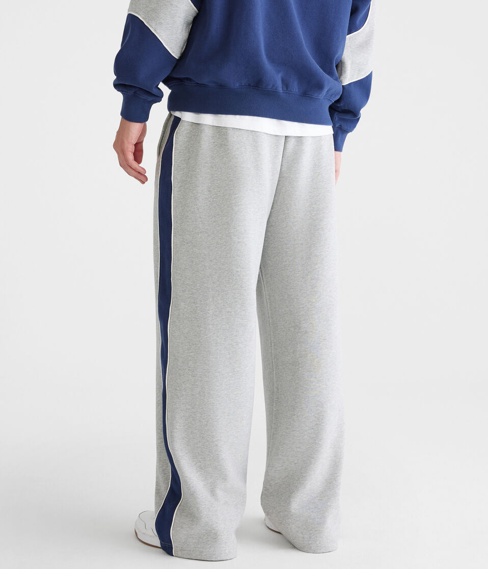 Colorblocked Stripe Straight Leg Sweatpants
